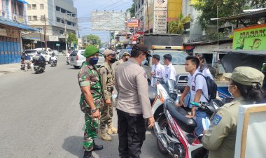 Polres, Kodim 0221/ TT dan Satpol PP  Sibolga Gelar Operasi Yustisi guna Cegah dan Putus penyebaran Virus Covid-19