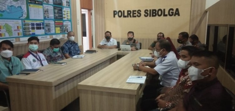 Jelang Operasi Ketupat, Polres Sibolga Gelar Rapat bersama instansi terkait secara virtual, Kamis dari Mabes Polri 