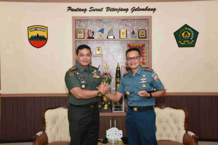 Danrem 023/KS Terima Kunjungan Kehormatan Danlanal Sibolga