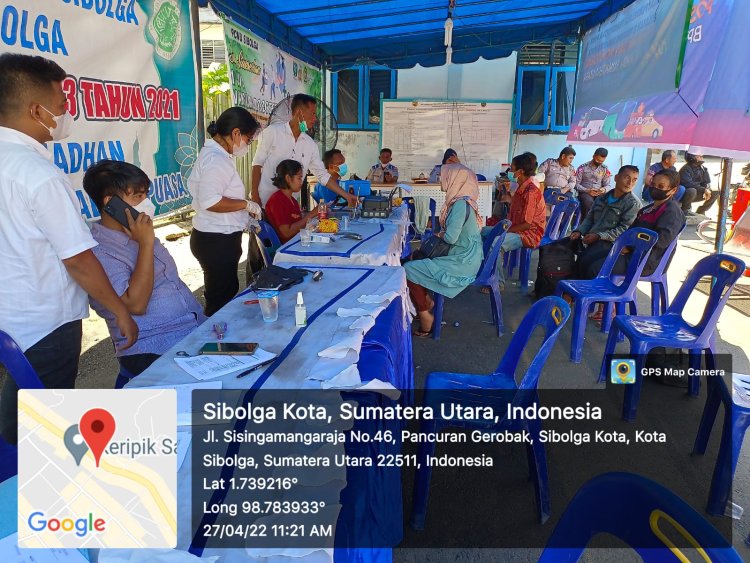 Kejar target, Polres Sibolga bersama Dinkes kota Sibolga gelar vaksinasi guna percepatan vaksin