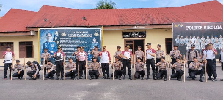 Kapolres Sibolga Pimpin Upacara Tradisi Pembinaan Bintara Polri Remaja 