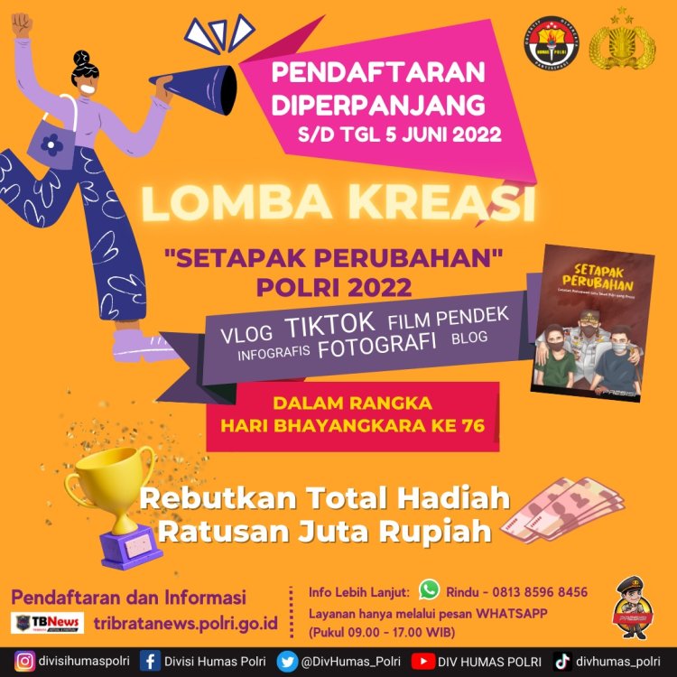 Polri Gelar Lomba Kreasi “Setapak Perubahan Polri” Tahun 2022  Sibolga,