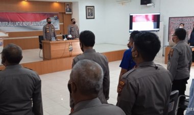 Polres Sibolga Gelar  Lat Pra Ops Patuh Toba 2022 : Mengajak Masyarakat Tertib dan Disiplin Berlalu lintas
