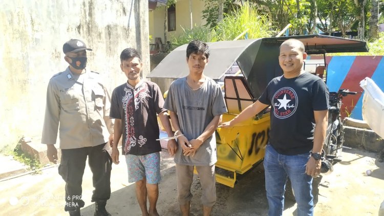 2 Orang Pencuri Betor, Ditangkap Polisi Saat Di Warung Mamin 