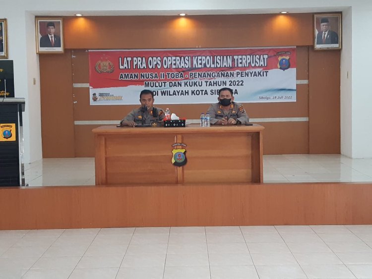 Lat Pra Ops Aman Nusa II Toba 2022, Di Sibolga Dibentuk 4 Tim Vaksinator PMK