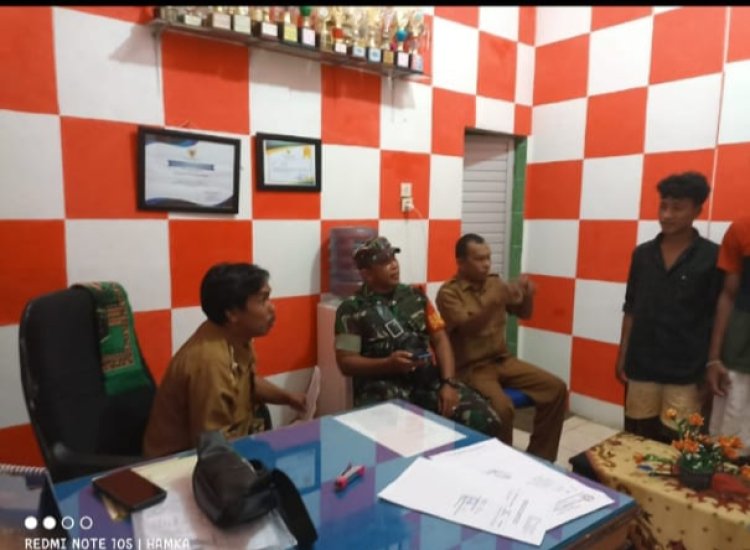 Babinsa & Aparat Kelurahan Selesaikan Masalah Kenakalan Remaja Lewat Mediasi
