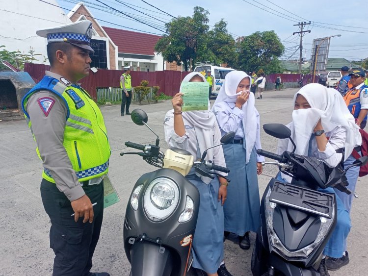 Ganggu Kenyamanan Warga, Polres Sibolga Razia Knalpot Brong