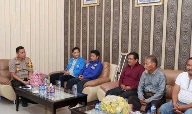 KNPI Tapteng Silaturahmi Dengan Kapolres : "Mari Bersinergi Untuk menjaga Kekondusifan Jelang Pemilu"