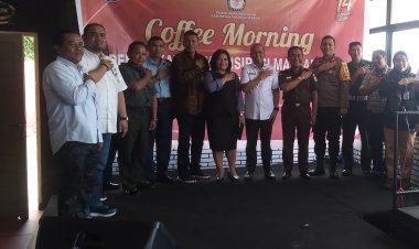 KPU Tapteng Gelar Coffe Morning : Media Diharap Informasikan Yang Dapat Mengedukasi Masyarakat  