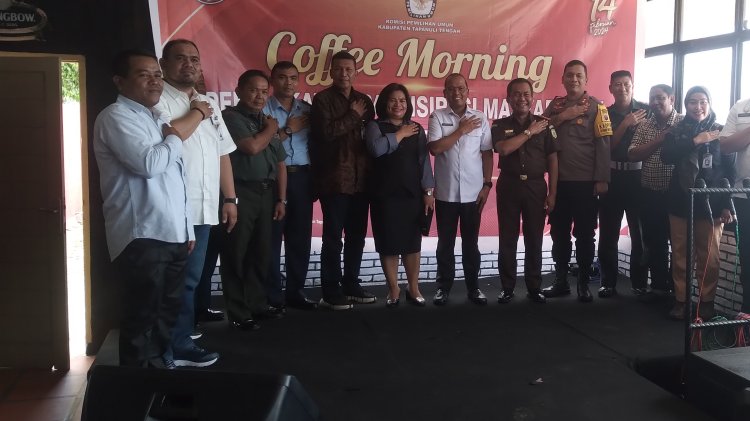 KPU Tapteng Gelar Coffe Morning : Media Diharap Informasikan Yang Dapat Mengedukasi Masyarakat  