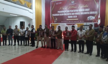 KPU Sibolga Tetapkan Nomor Urut Paslon Pentas No.1, FAHAM no.2, Romantis no.3 & Messi No.4