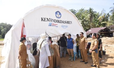 Pasca Bencana, Dinas Pendidikan Tapteng Terapkan Sekolah Pelajaran Menyenangkan