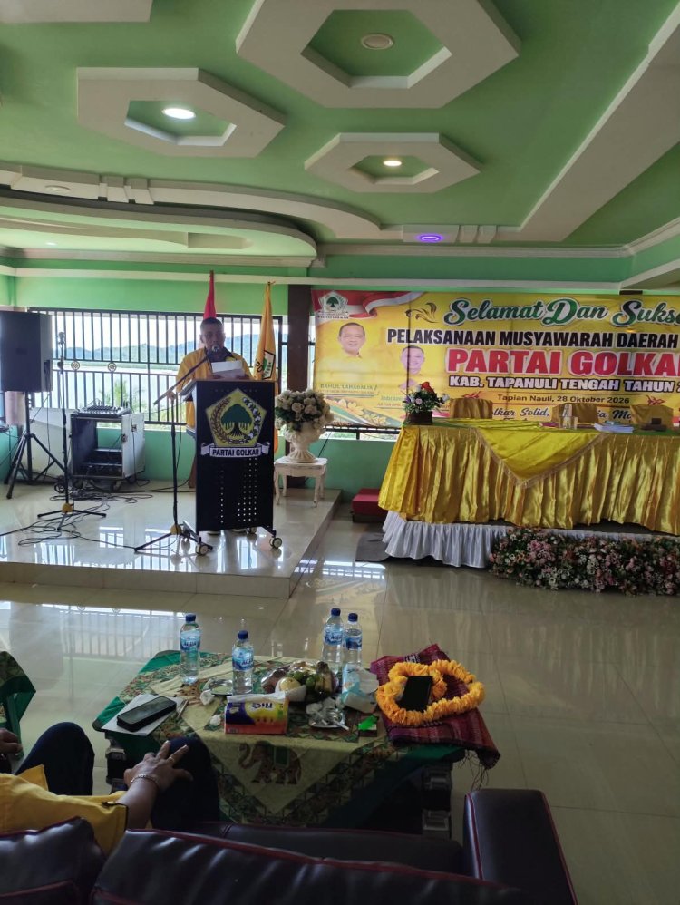 Musda Golkar XI Tapteng, Andar Amin, "Ajang Untuk Konsolidasi & Evaluasi. Jonneri kembali terpilih secara Aklamasi